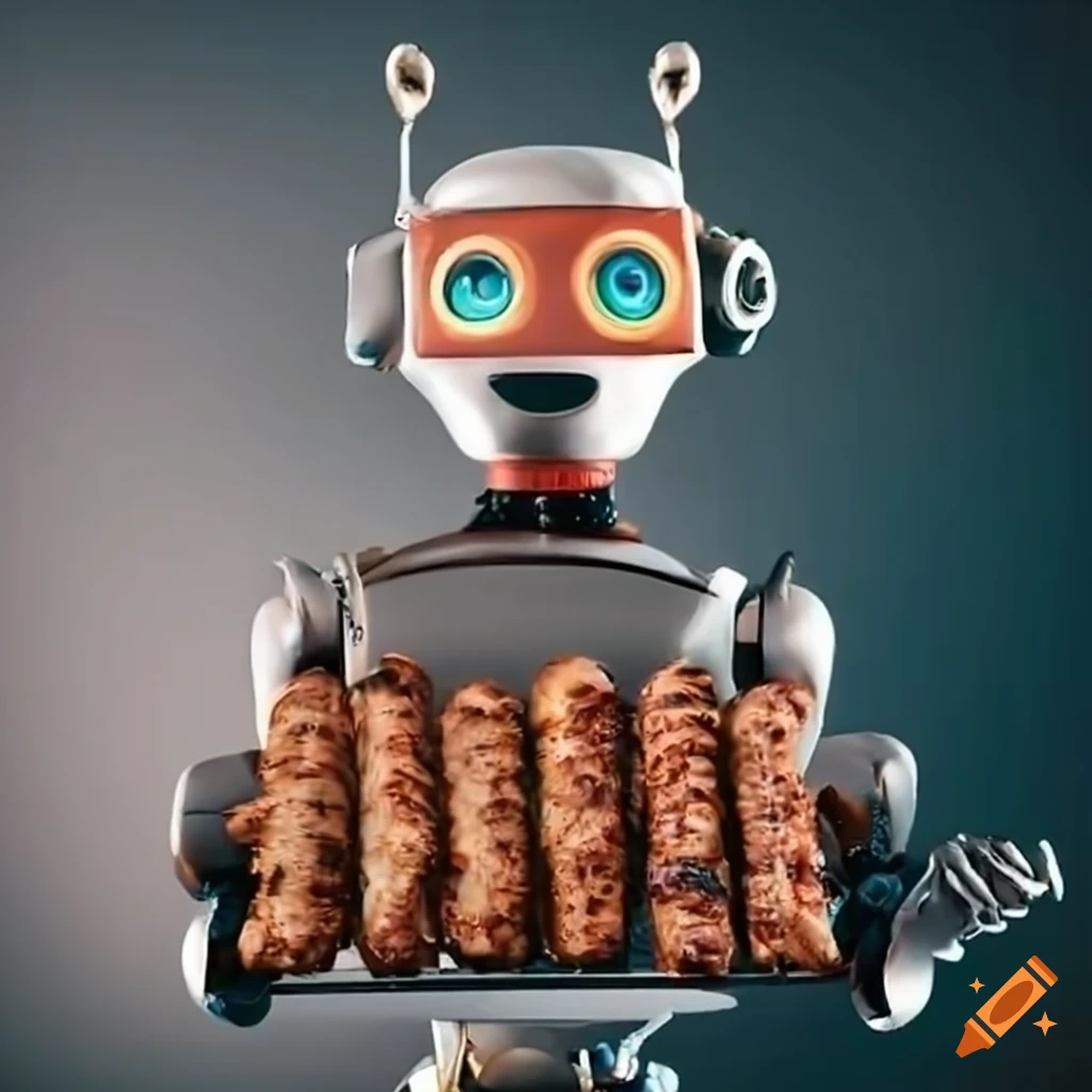 grilled beef kebabs on a kebab rack