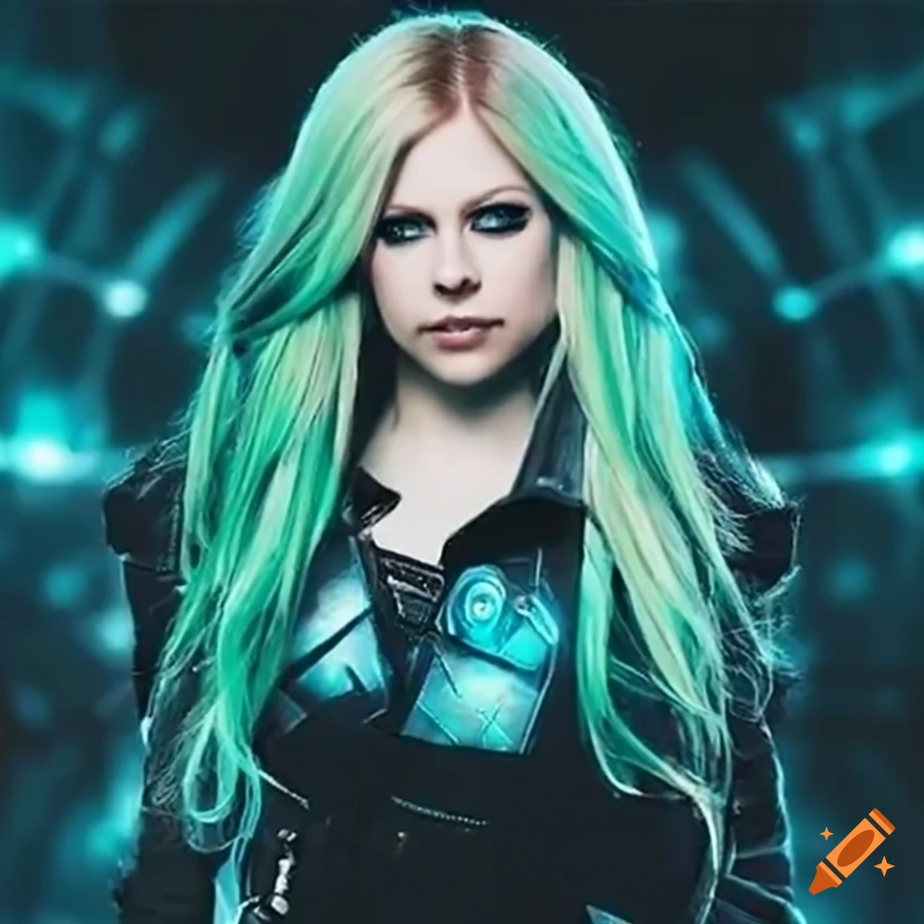 Avril lavigne cosplaying metroid on Craiyon