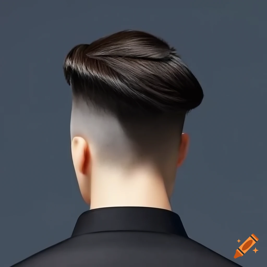 detailed close-up of a disconnected undercut hairstyle for men