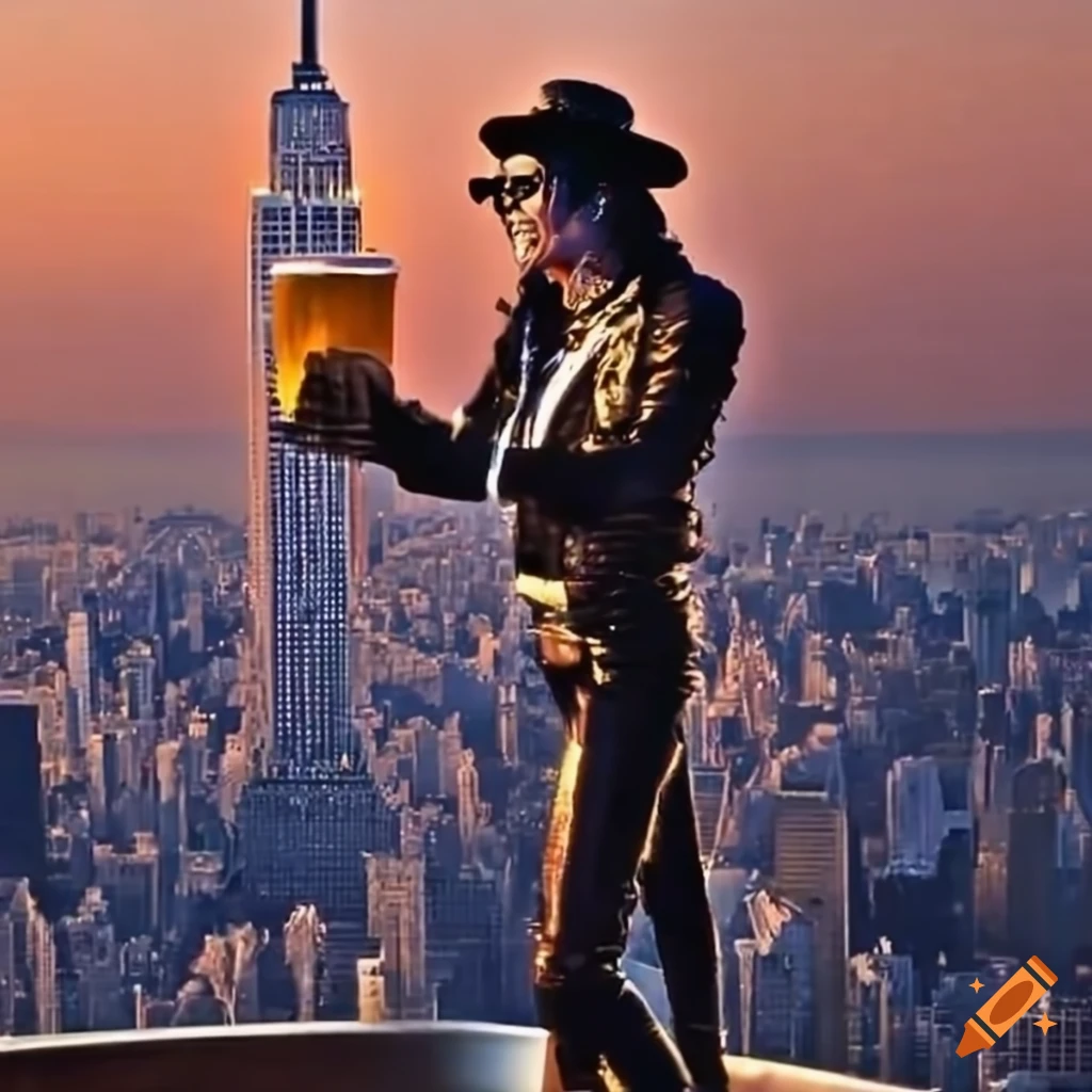 Michael jackson tap dancing at sunset on Craiyon