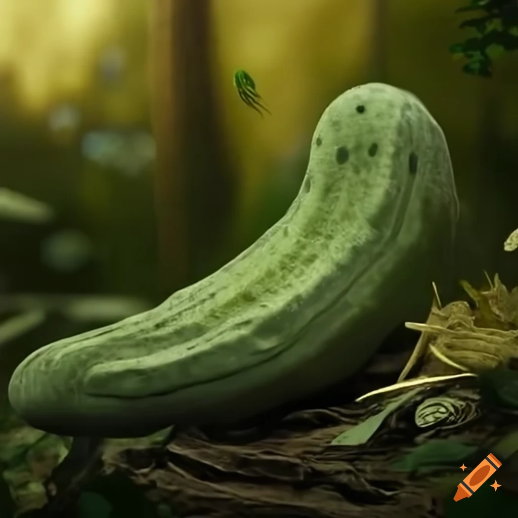 Pickle dinosaur in a jungle