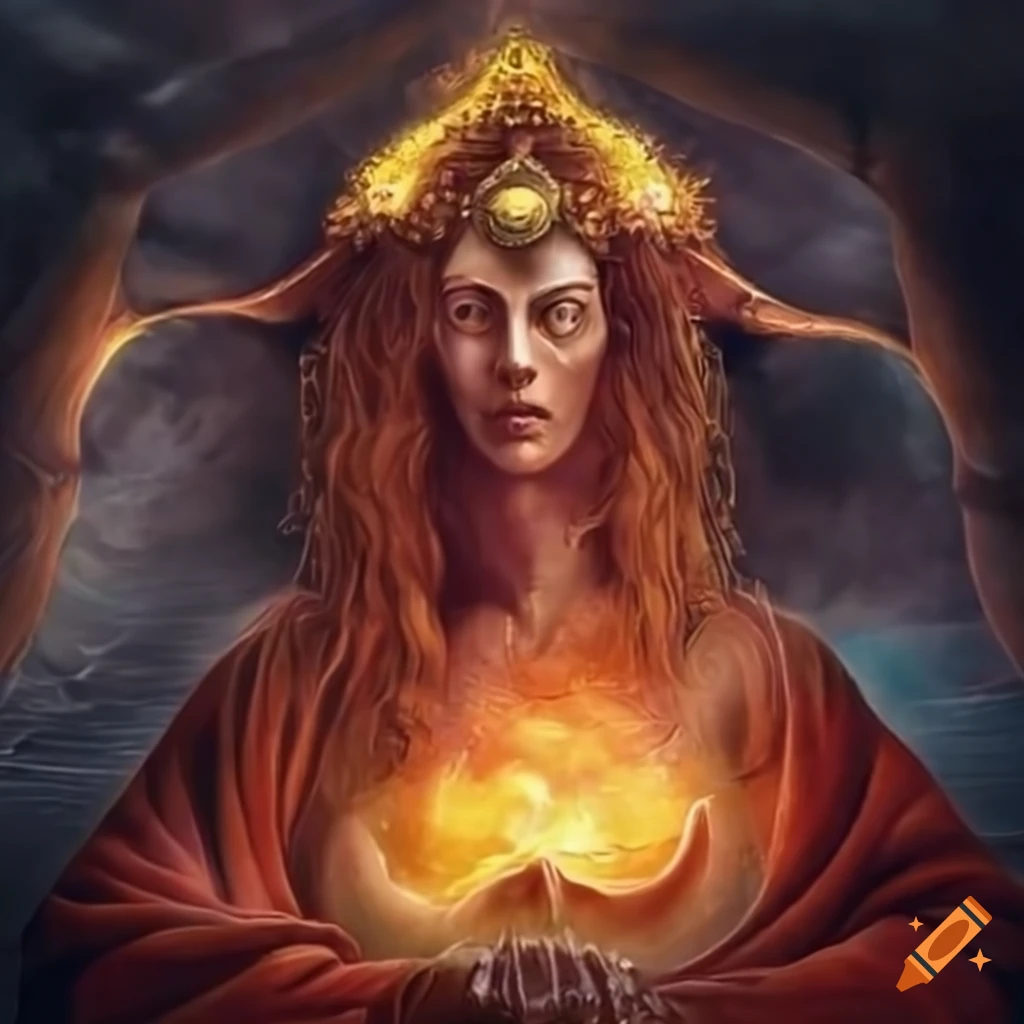 Depiction of a divine ritual