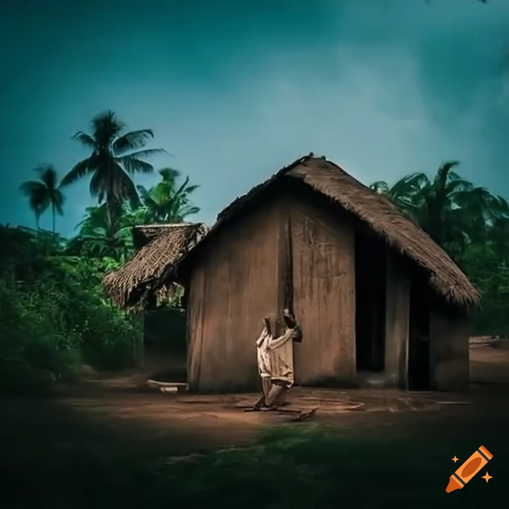 image of a village in Ivory Coast with luxury cars and goods