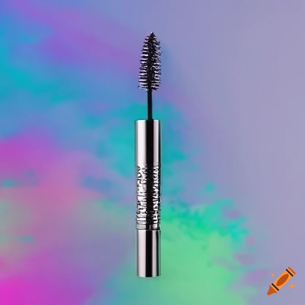 Glitter mascara tube with neon lights on Craiyon