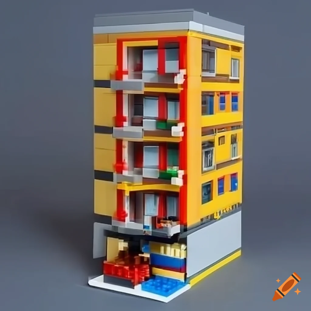 Lego set of a small apartment building