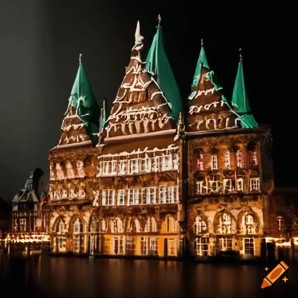 gingerbread replica of Bremen City Hall