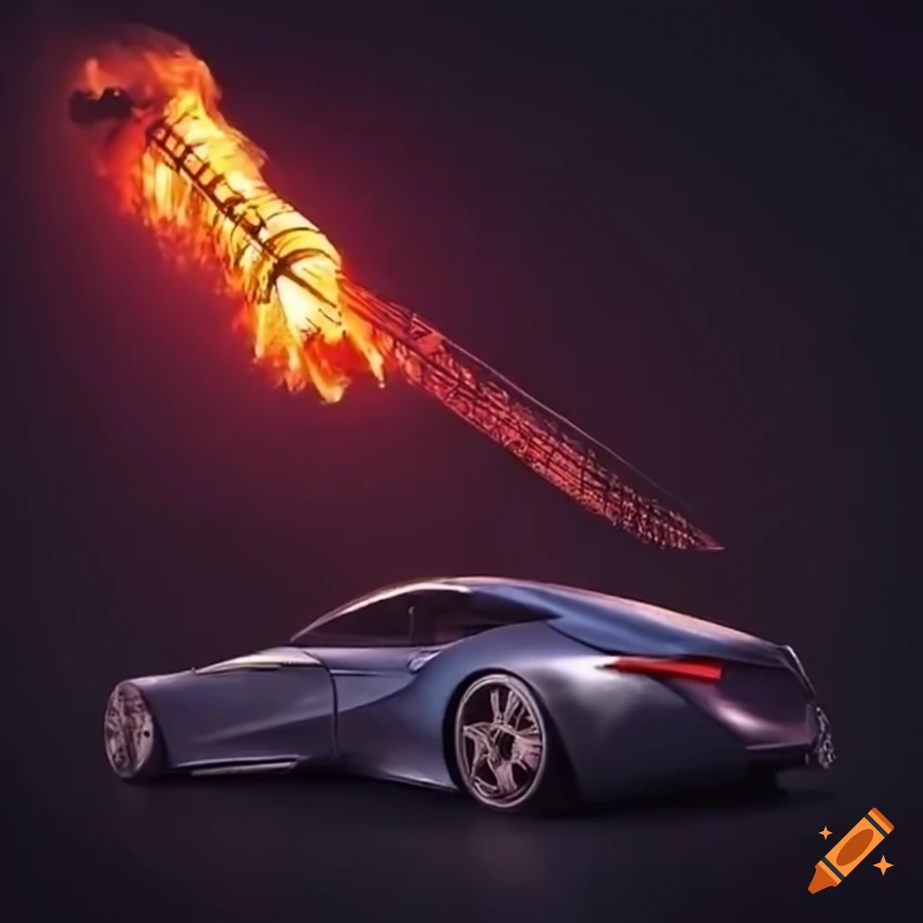roller coaster with bullet-shaped cars