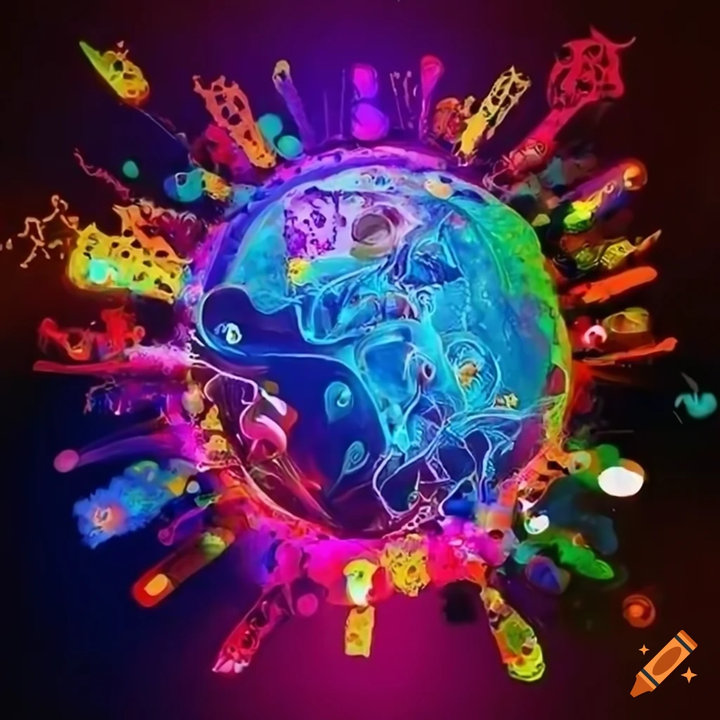 Digital Artwork Illustrating Social Media Trends