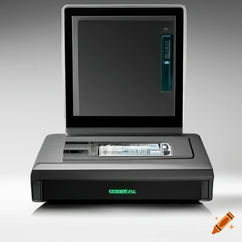 Flatbed scanner illustration