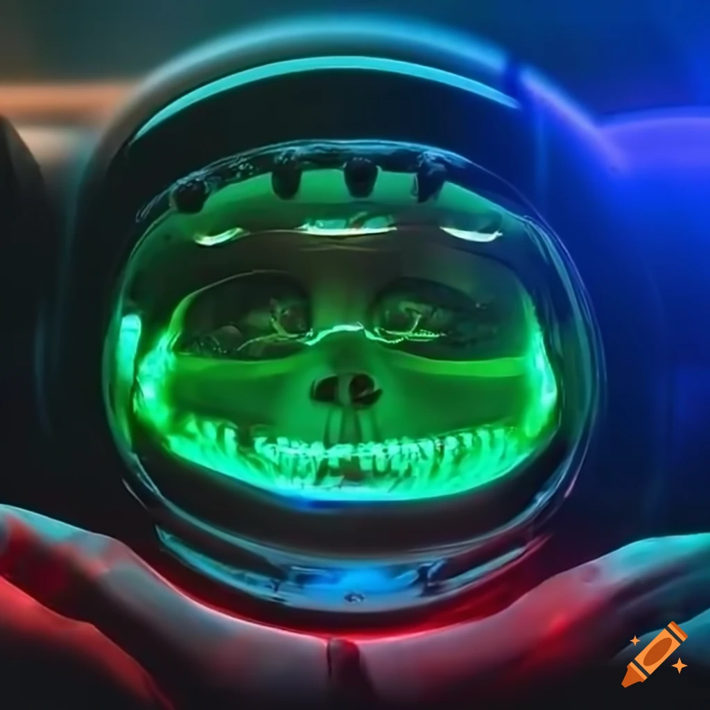 green glowing veins on a racecar steering wheel