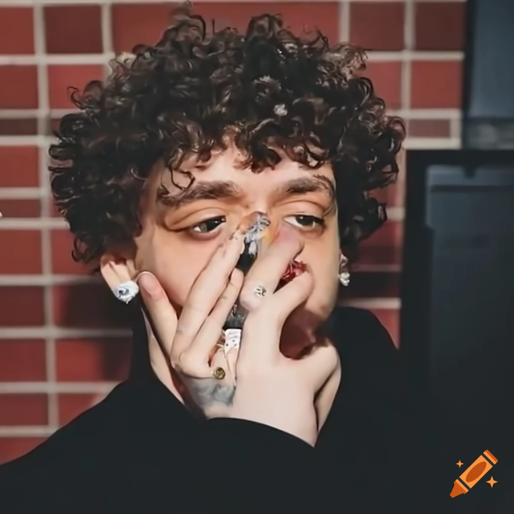 Jack harlow smoking a cigarette on Craiyon
