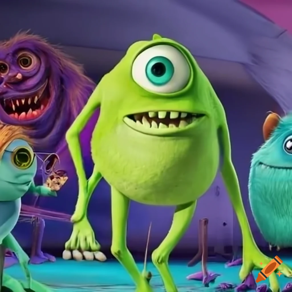 Funny mashup of mike wazowski as e.t.