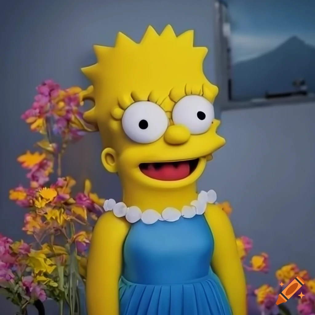 High Resolution Portrait Of Lisa Simpson