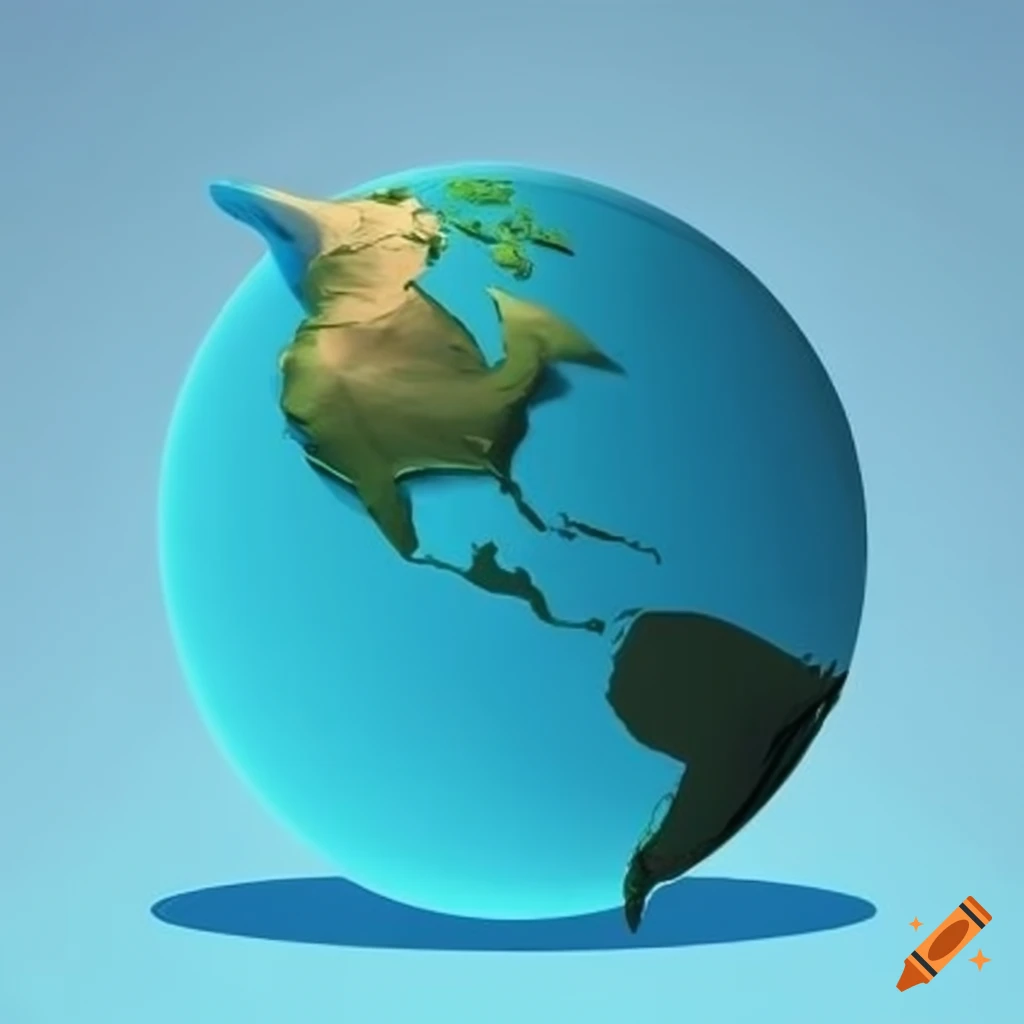 Concept art of future continents