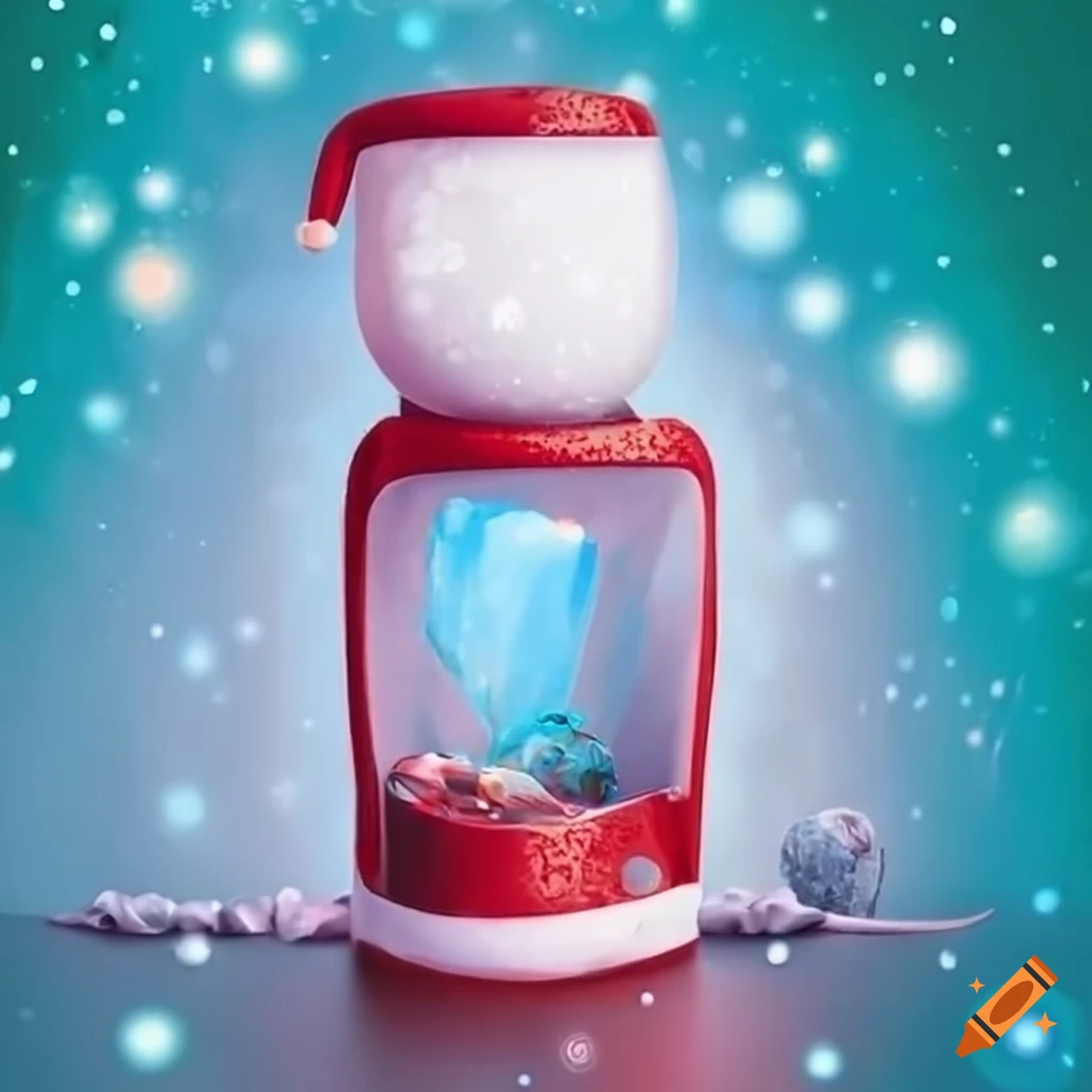 Christmas card featuring the GE Opal Ice Maker
