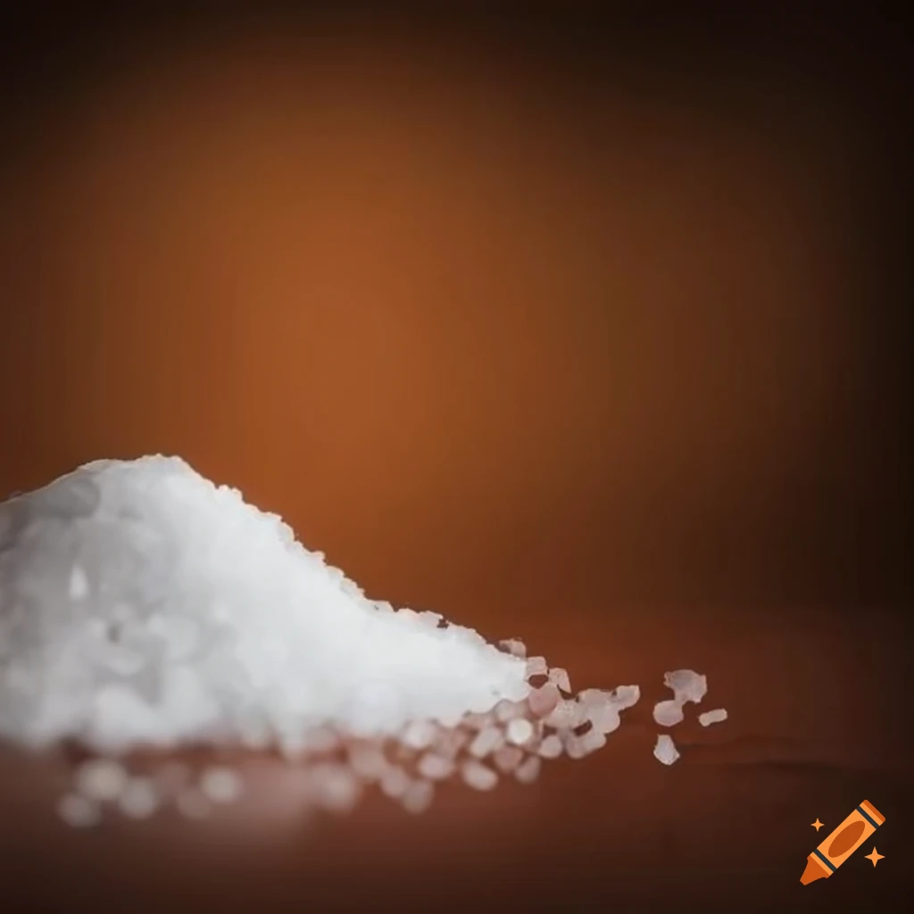salt on a black background for food poster