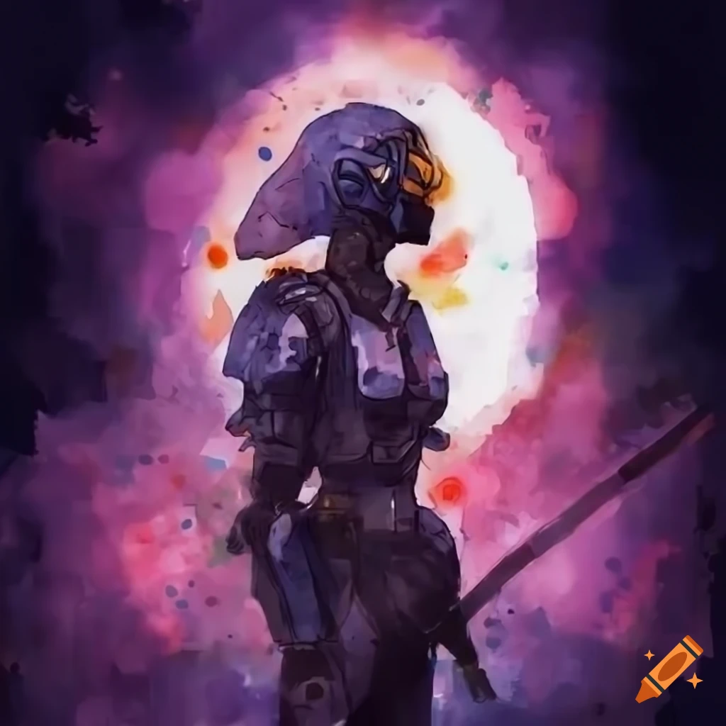 futuristic armor character villain