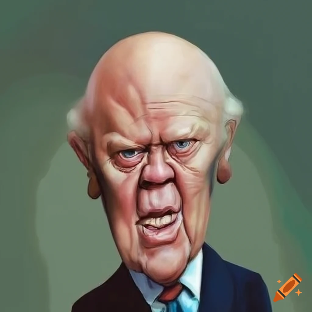 Caricature of gerald ford