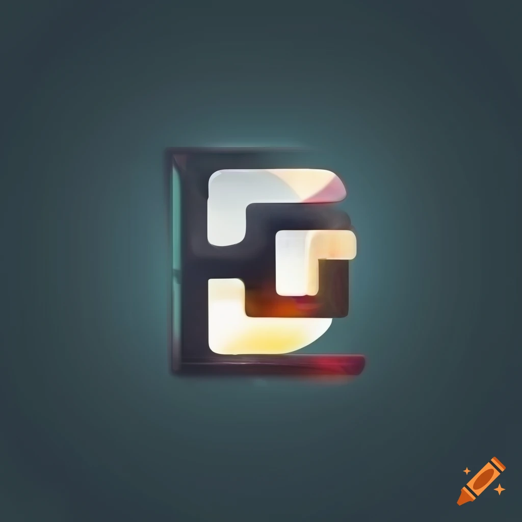 Modern letter e logo design
