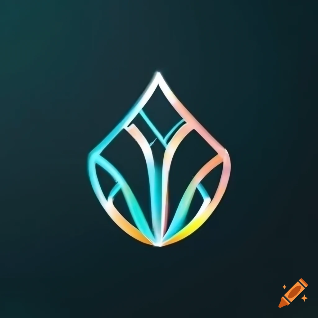elegant crystal logo design