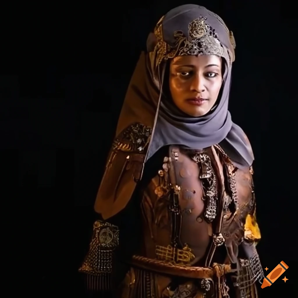 image of Muslim women wearing armor