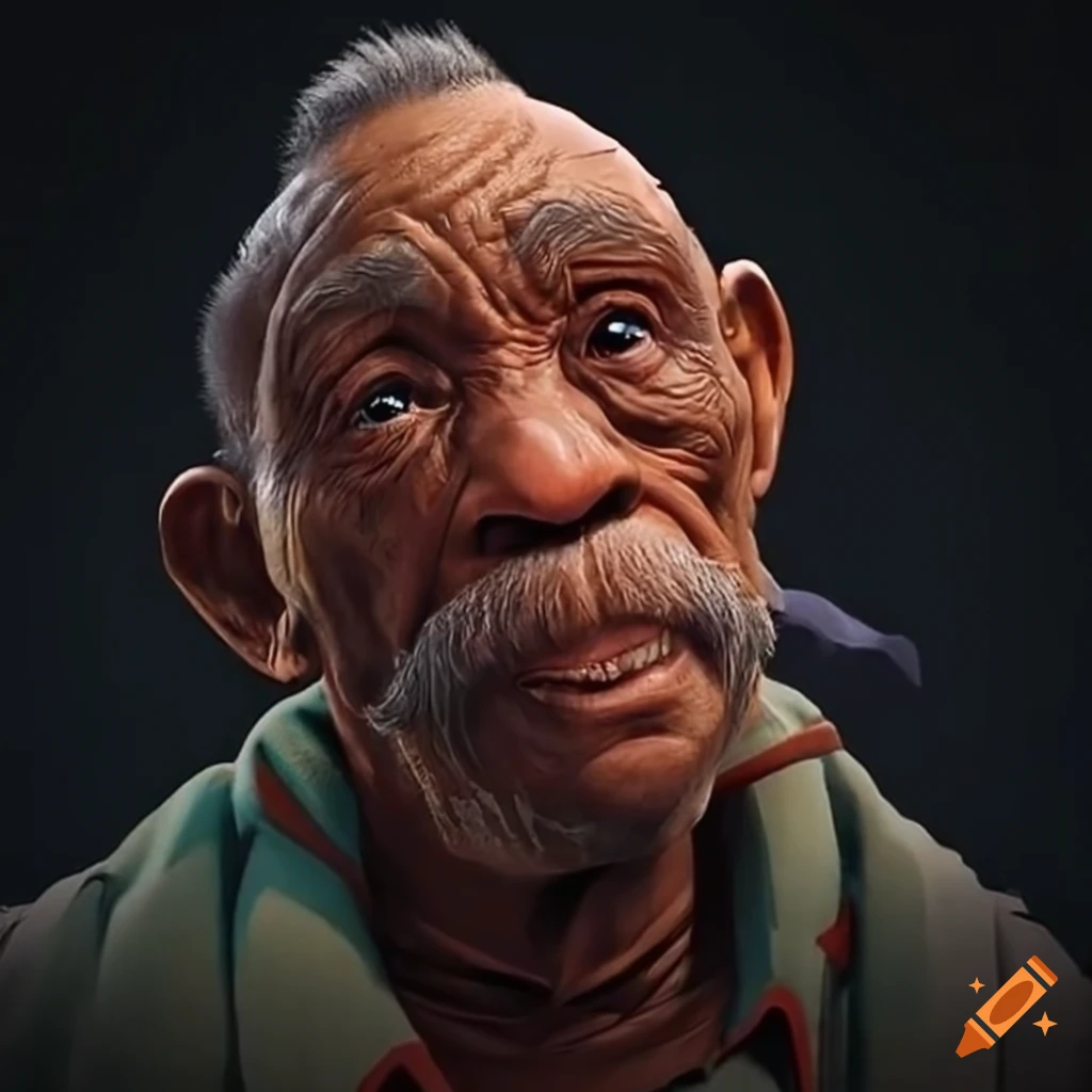 Image of mbappé dressed as an old man