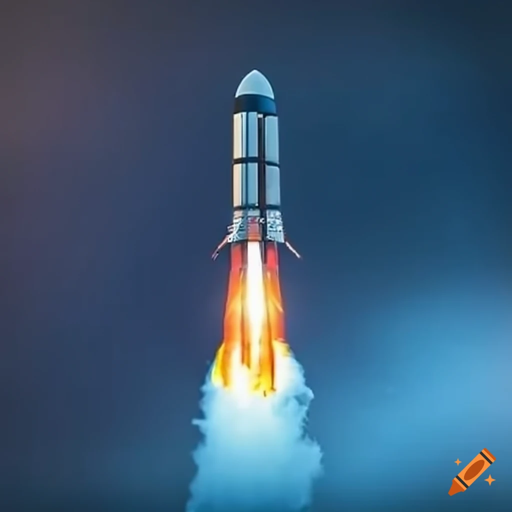rocket symbolizing corporate triumph