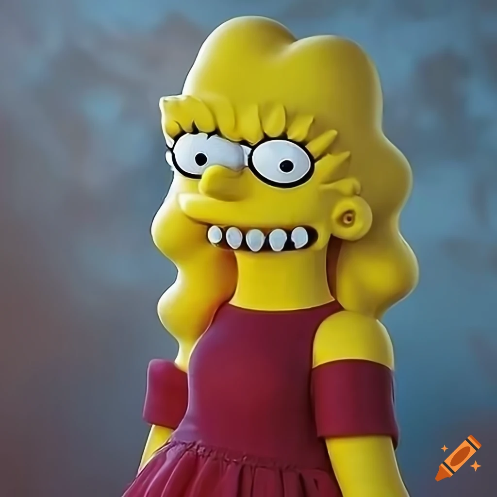 High Resolution Portrait Of Lisa Simpson