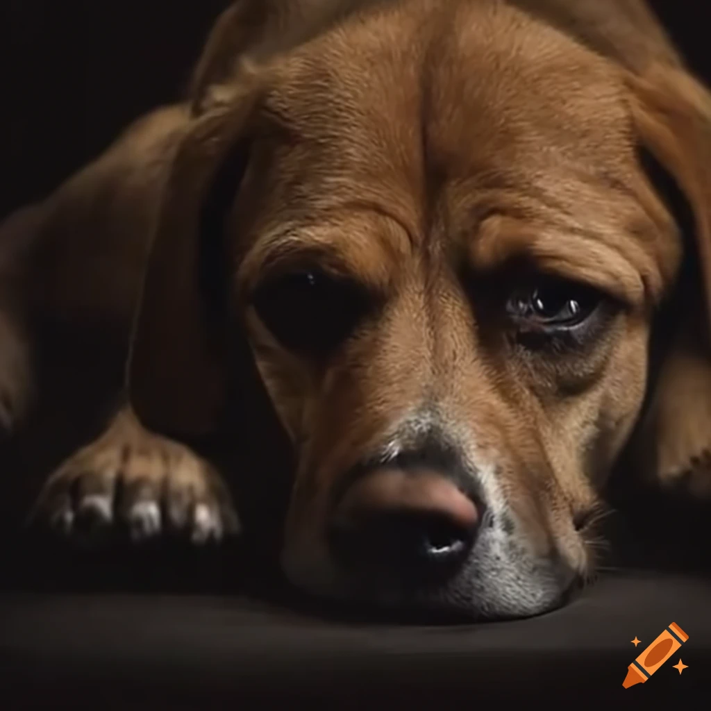 Dogs crying for their owners on Craiyon