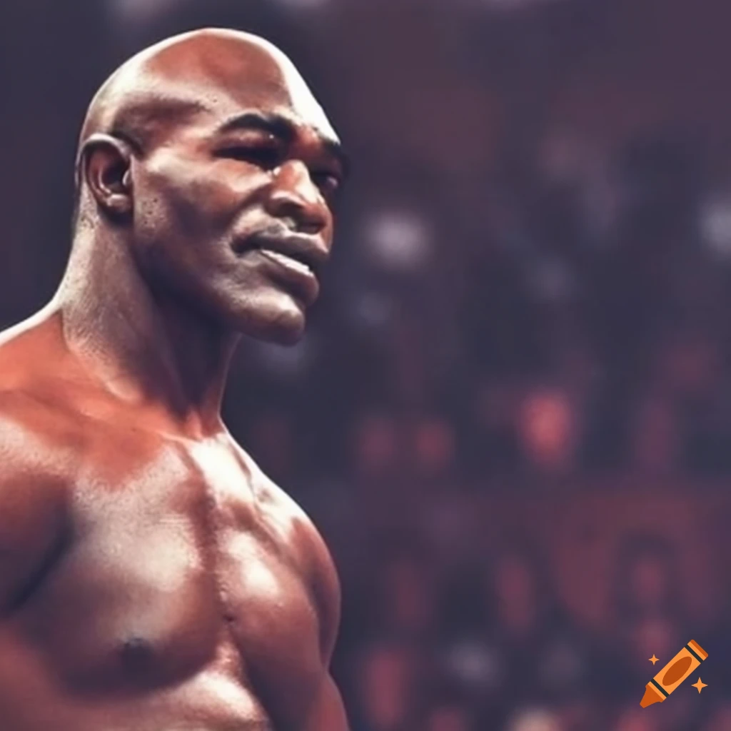 Image of evander holyfield shining under the stars