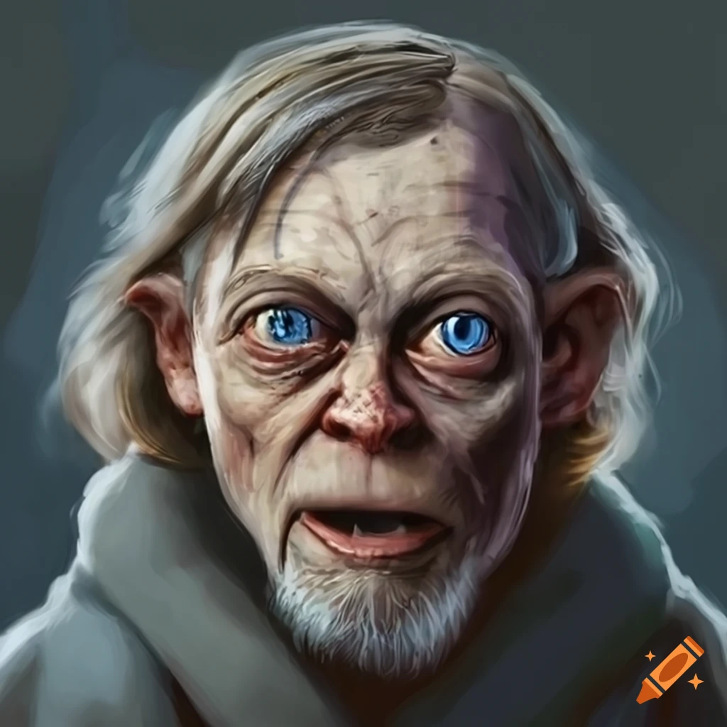 Mark hamill as gollum portrait