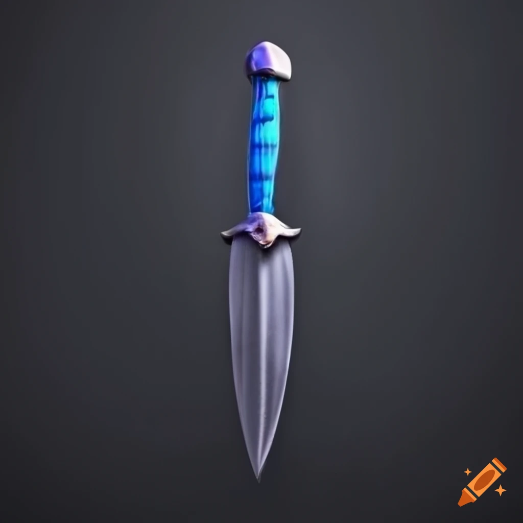 Blue gladius sword in black smoke on Craiyon