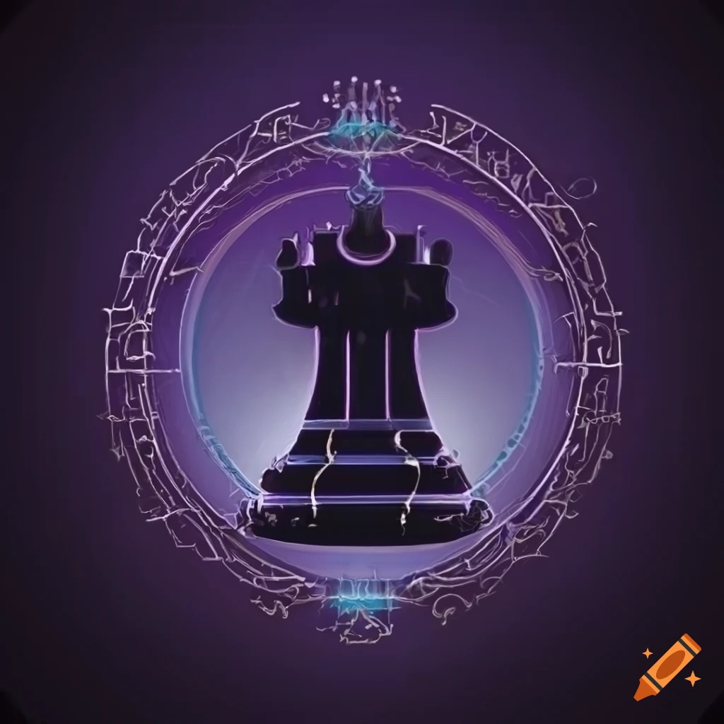 Logo of Arcane Chess Engine inspired by space on Craiyon