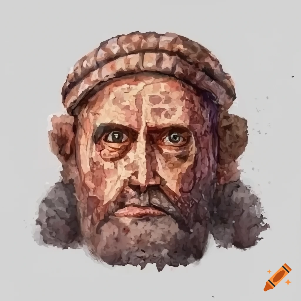 sumerian-empire-style-rpg-tiles-with-a-mosaic-of-ronald-reagan-on-craiyon