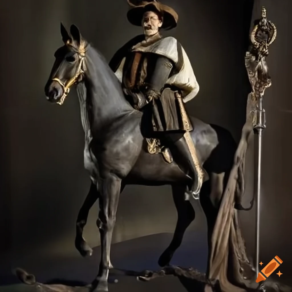 Christopher columbus riding a horse on Craiyon