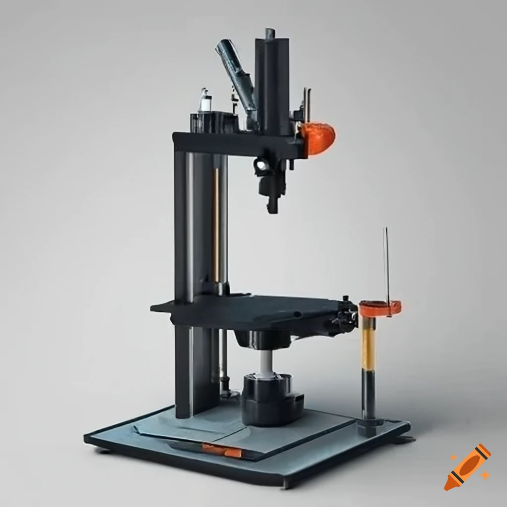 hydraulic press in action