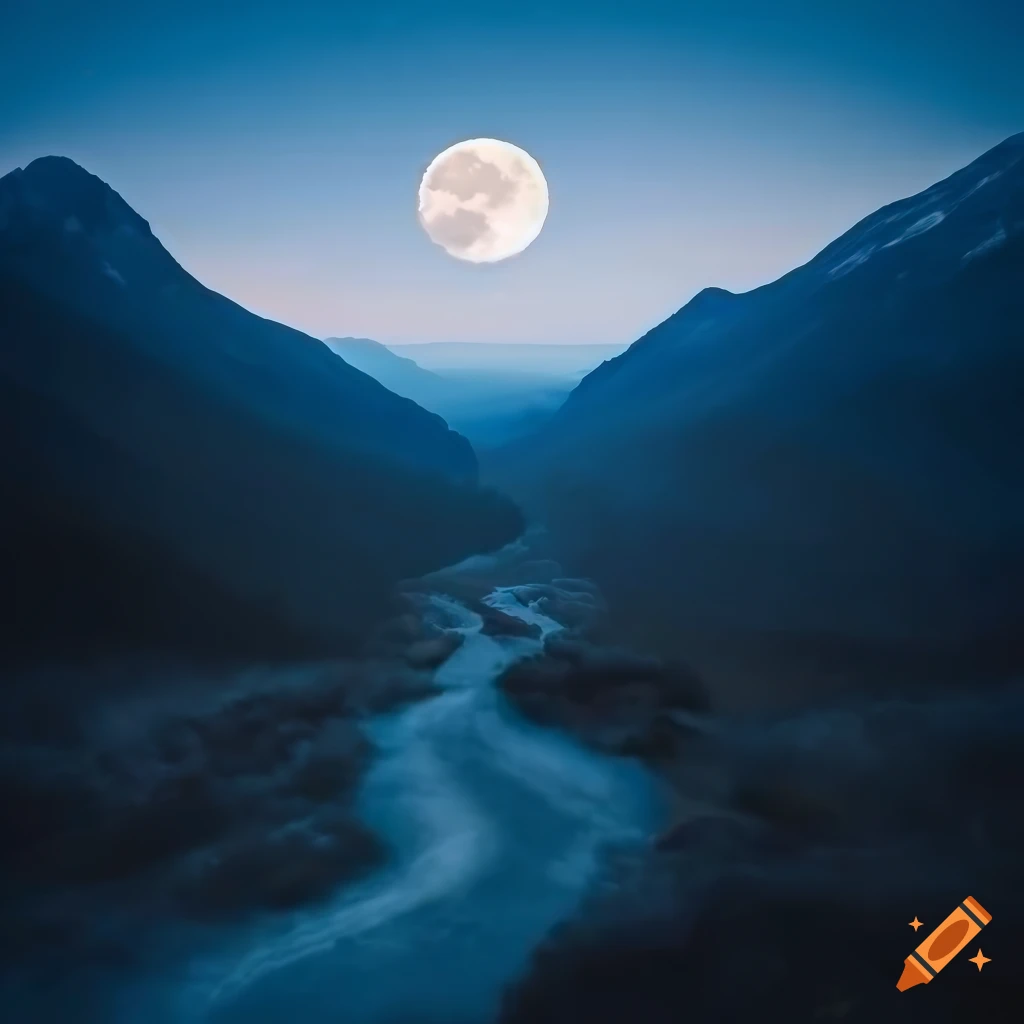 detailed photo of a path leading to a mysterious mountain