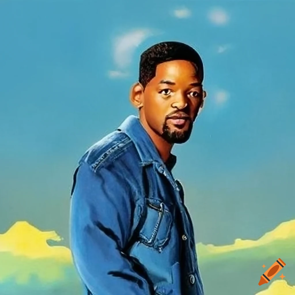 Colorful Illustration Of Will Smith As Chris Gardner On Craiyon 