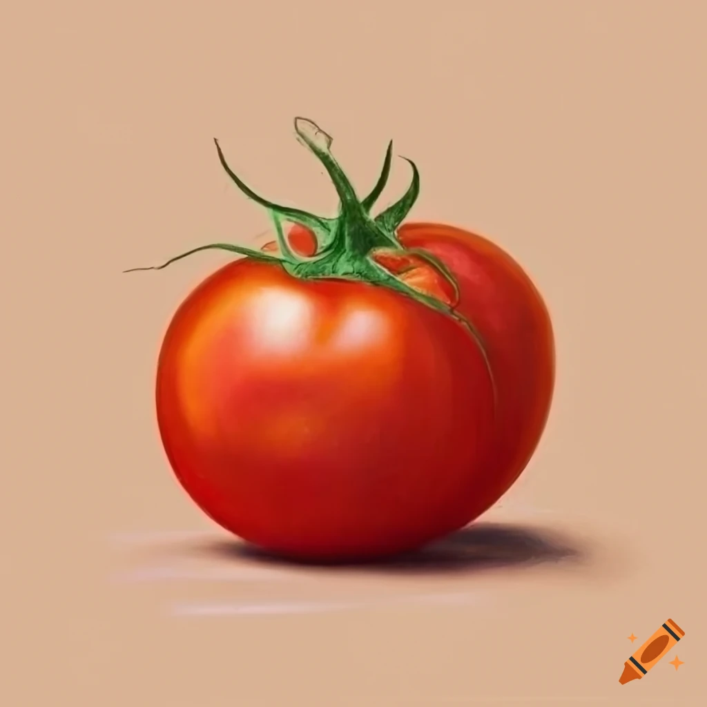 How to draw tomatoes / LetsDrawIt