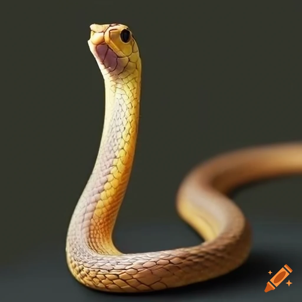 Friendly snake on Craiyon