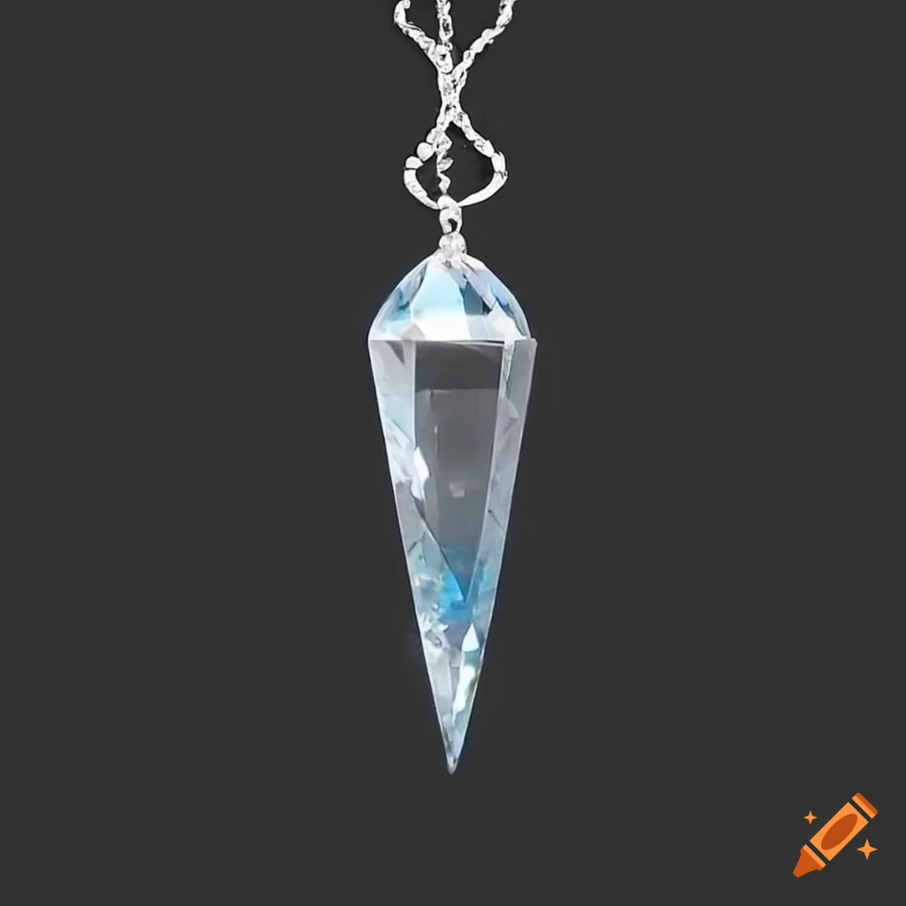 photo of a pendulum with a crystal hanging from an arch
