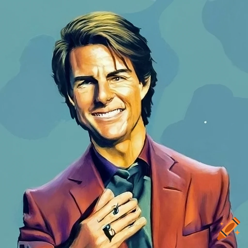 Humorous illustration of tom cruise and dustin hoffman in rain man