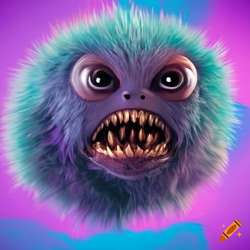 Fuzzy alien creature