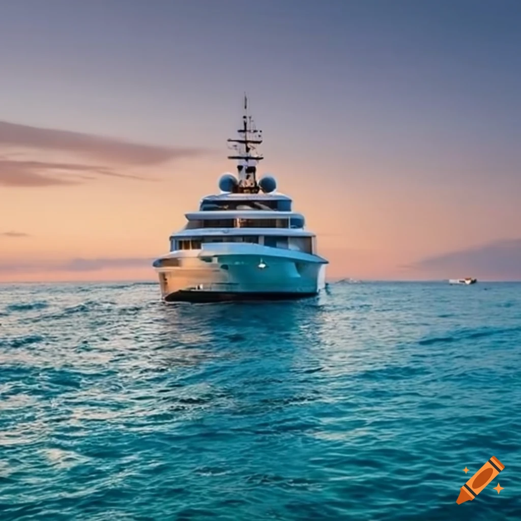 opulent Benetti cruise sailing through clear waters