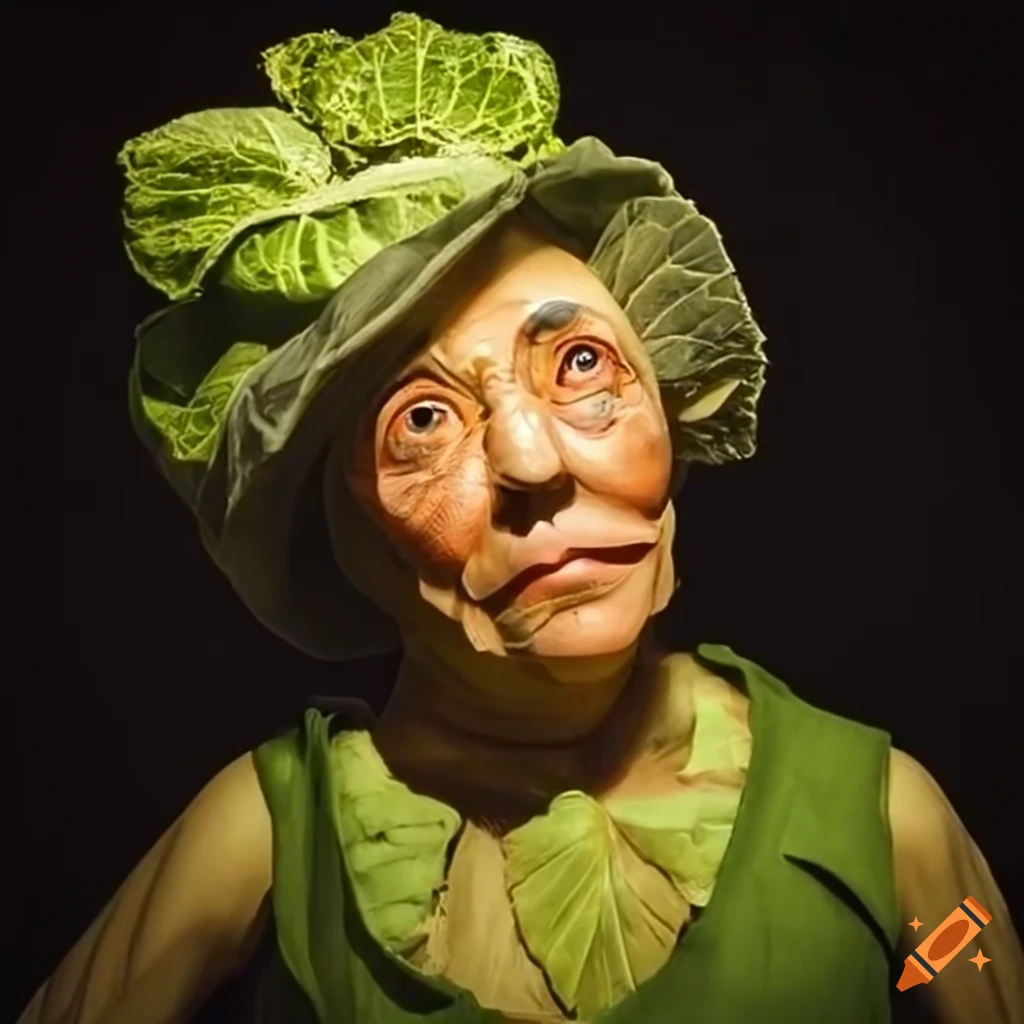 life size Sesame Street puppet of a cabbage man