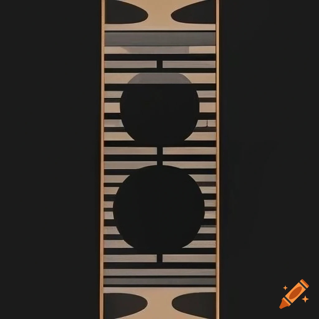 black elegant luxury Bauhaus poster