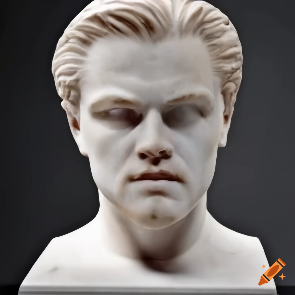 Leonardo dicaprio as a marble statue on Craiyon
