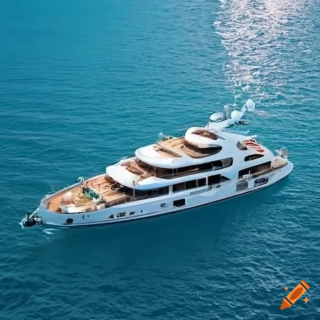 opulent Benetti cruise sailing through clear waters