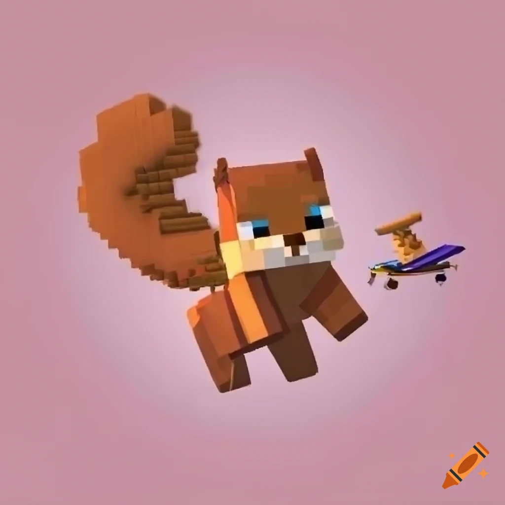 adorable squirrel and kitten flying in a toy airplane