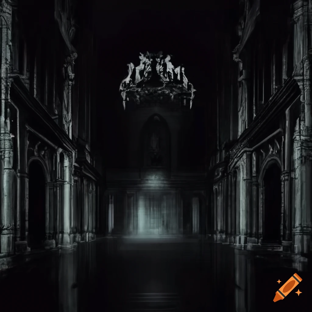 image of a mysterious empty palace